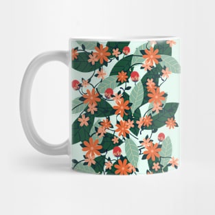 Flower and leaves 8 Mug